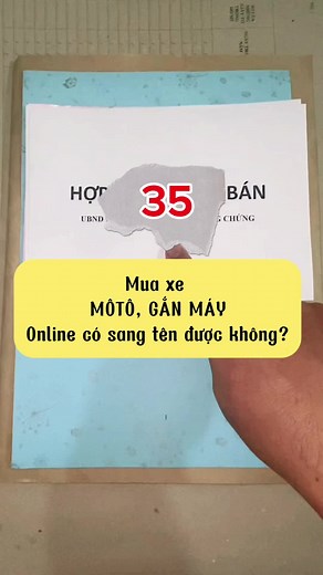 Hướng dẫn sang tên xe máy khi mua trực tuyến và tại cửa hàng