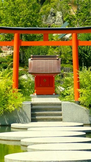 Zen Scapes: Pemandangan taman Jepang yang tenang dari drone