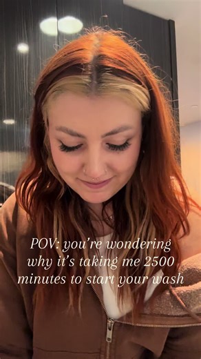 The water temperature is ✨sensitive✨ #hairtok #bayareasalon #salonhumor #stylisthumor