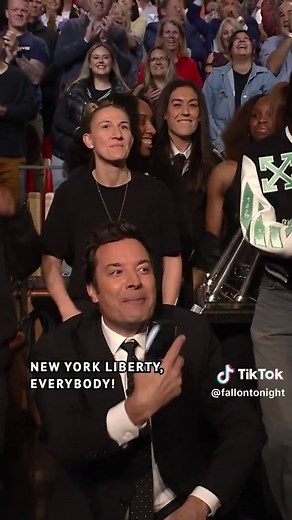 New York Liberty Victory Selfie on Fallon Tonight