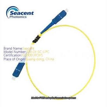 Single Mode Simplex /SC/UPC 0.3 dB Fiber Optic Jumper
