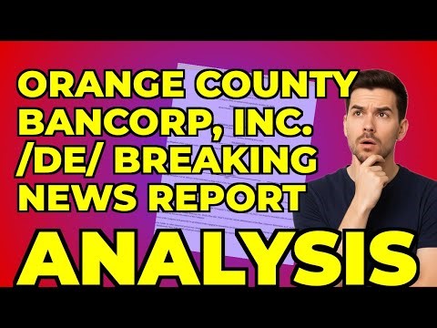 My Take on O.C. Bancorp's Trading Pause & Governance