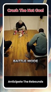 Tenacious Floor Hockey Battle Mode Ends With A Gritty Rebound Goal #shorts