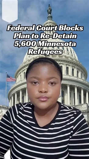 Big win for refugees in Minnesota! A federal judge blocked a policy that could have re-detained 5,600 lawfully admitted refugees just because their green cards are delayed. Legal status matters—delays aren’t crimes. #ImmigrationNews #RefugeeRights #KnowYourRights