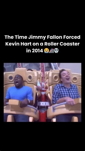 Celebrity Star on Instagram: "In June 2014, The Tonight Show Starring Jimmy Fallon created one of its most unforgettable and viral segments when Jimmy Fallon convinced comedian Kevin Hart to face his fear of roller coasters. Filmed at Universal Studios Orlando, Fallon persuaded Hart to ride the Hollywood Rip Ride Rockit, a coaster known for its intense drops and high-speed thrills. Throughout the ride, Kevin Hart’s signature high-energy humor shone through as he screamed, panicked, and delivered
