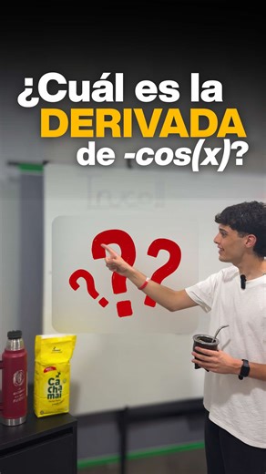 Aprende la derivada de -cos(x) en 2 segundos