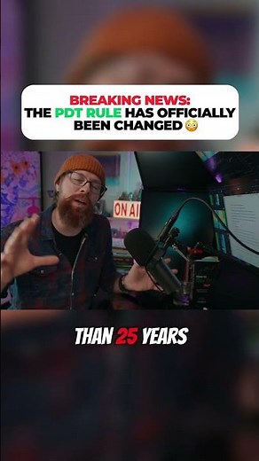 The PDT Rule Officially Changed! (2026)