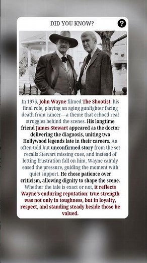 John Wayne’s Final Film Revealed His True Strength