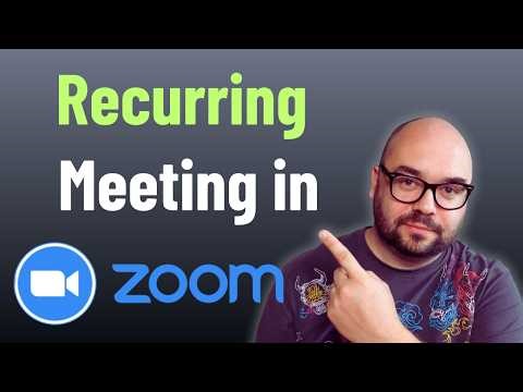 How to Create a Recurring Meeting in Zoom