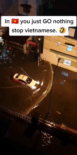 Heavy Rain in Hanoi, Vietnam
