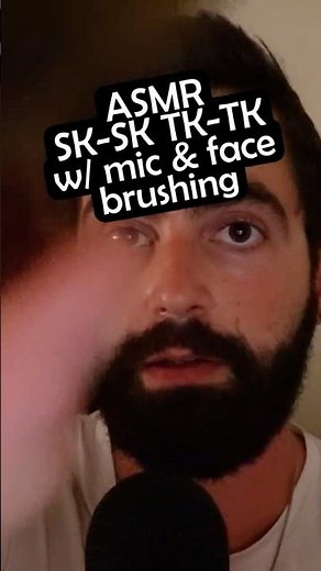 #shorts ASMR Sksk and Tktk With Mic Brushing & Face Brushing #asmr #asmrshorts #sksk #tktk #relax