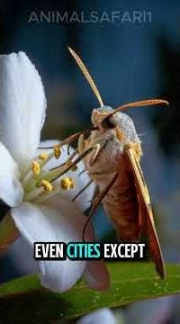The Secret Life of Moths 🌙 | Night Pollinators You Never Knew Existed #wildlife #moths