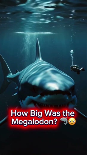 How Big Was the Megalodon? 🦈😳 #megalodon #trailer #themeg #greatwhiteshark #shark