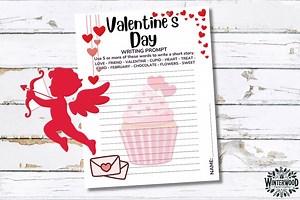 Valentine’s Day Writing Prompt | February 14 Fun Creative Writing Activity | Elementary Valentine Writing Worksheet | Printable PDF - Etsy Canada