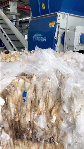 Plastic film recycling line