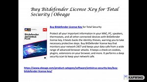 Buy Bitdefender License Key for Total Security Obeage.mp4