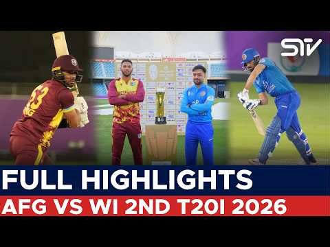Full Match Highlights | Afghanistan vs West Indies | 2nd T20I 2026 | 321T