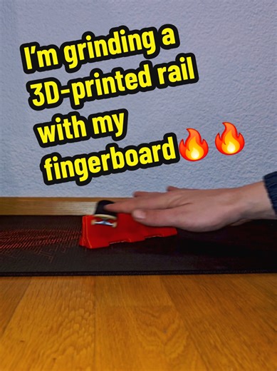 Grinding Techniques for Fingerboarding on 3D-Printed Rails