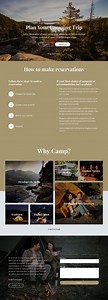 Plan your camping trip - Template by Nicepage
