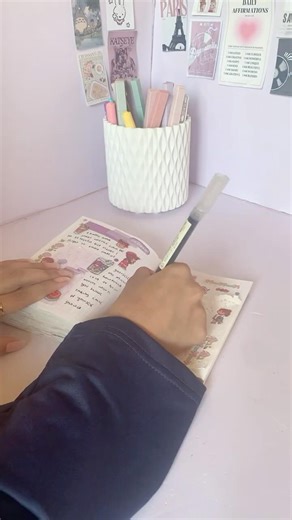 Kawaii journaling 🎀🤍 #shorts #journal #kawaiistickers