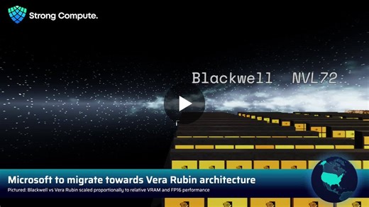 Microsoft just became the first hyperscaler to power on an NVIDIA Vera Rubin NVL72 system. Satya Nadella confirmed it on X. Validation is in a Microsoft lab. Azure rollout follows in months. The… | Strong Compute