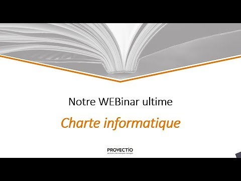Le webinar ultime pour rédiger votre charte informatique !