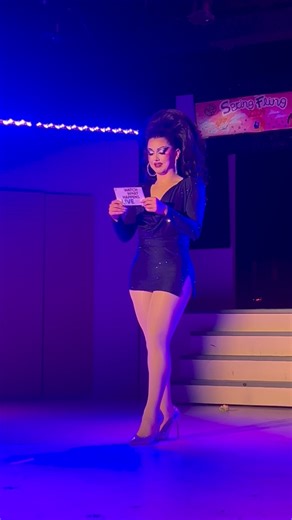 MYKI MEEKS ☆ on Instagram: "Lea Michele can’t read **ALLEGEDLY 👀 My old faithful of drag mixes coming to a city near you! Saw this going around on socials thought I should share it here. This is my favorite type of drag to do, Lea don’t sue me please. Well she can’t read this so who cares 💙 . Hair by @annie_daynow Dress by @roxxxyandrews 🎥 @caliarmaos . #RupaulsDragRace #MykiMeeks"