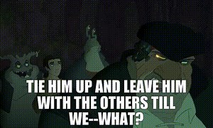 Tie him up and leave him with the others till we--what?