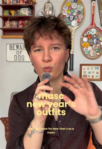 some of my go-to going out looks as a masc presenting person for new year’s eve! i tried to get a full range of everything from a laid back party, to a club, to a dressier event. i promise you we can level up the black tank top 🙏 #butch #style #fashion #outfitinspo #clubbing