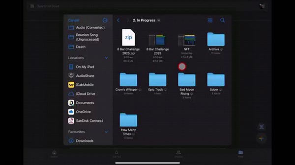 How to ZIP and SHARE your GarageBand projects (iPad/iPhone)