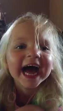 Little girl laughing crazy