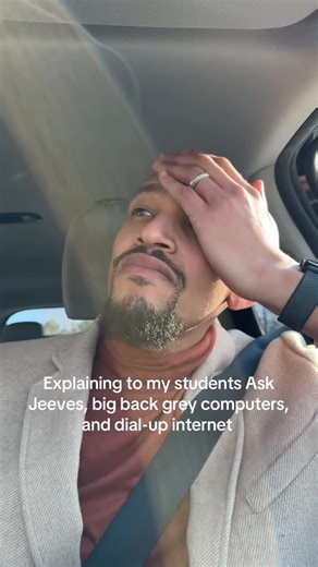 Mr. Irwin | Explaining to my students Ask Jeeves, big back grey computers, and dial-up internet. | Instagram