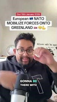 NATO IN EUROPE deploy troops to Greenland | Quick Commentary