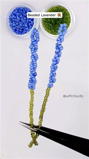 Beaded Lavender Flower Tutorial