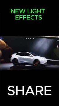 Light effects Tesla Model Y 2026 FSD