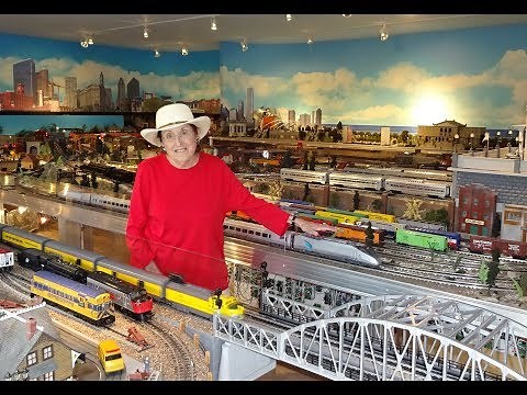 Greatest Female Private Model Railroad RR O Scale Gauge Lionel Layout Ever? Meet The Train Lady