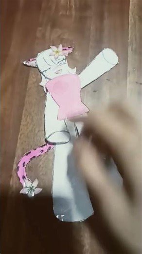 Made my Roblox Avater into a paper doll . I only used paper , stapler and glue !!!