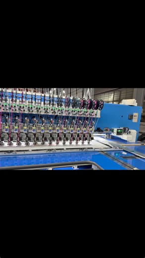 2.4K views · 34 reactions | LX-100 heads multi head machine with twins sequins , with auto bobbin change with auto clip system with robot system | LX-SheenyStar Machinery | Facebook