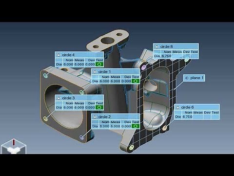 How to import CAD model and Taking Features for Measurement in Polyworks software tutorial