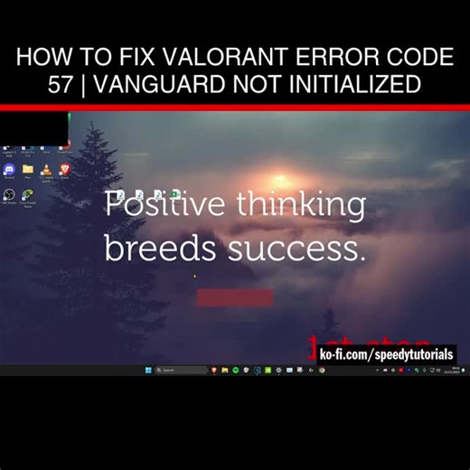 Speedy Tutorials on Instagram: "How To Fix Valorant Error Code 57 | Vanguard Not Initialized 💻 Donate, browse my shop, or if you need help get a custom tutorial → Link in my bio! https://linktr.ee/speedytutorials #computer #windows11 #windows11 #tech #windows10 #laptop #computertips #laptoptips #technology #pctipsandtricks #shorts #reelindia #reels #pctips #india"