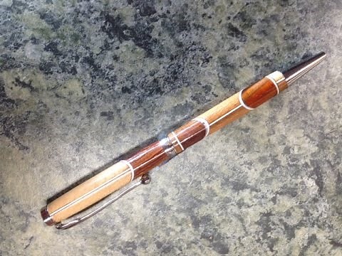Cocobolo Maple Gift Card Pen (Segmented Pen)