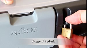 Storex Portable File Box with XL Storage Lid, Burnt Sienna, 1-Pack