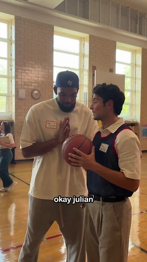 THREE POINTER FIRST TRY with Karl-Anthony Towns!