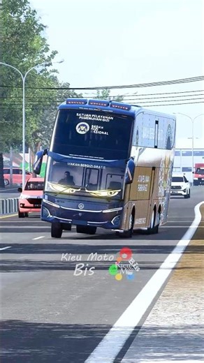 Bus MBG Makan Bergizi Gratis Bertingkat 🥳 #shorts #basuribussid #busmania