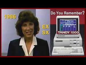 TANDY Computer History: SELLING the TANDY 1000 EX SX (IBM Compatible PC microcomputer Radio Shack)