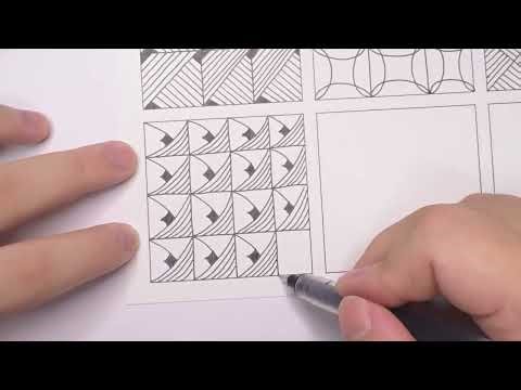 （Day 35）Pen control#draw with me #line art #line drawing #zantangle #drawing lines