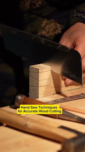 Hand Saw Techniques for Accurate Wood Cutting #wood #woodworking #trending