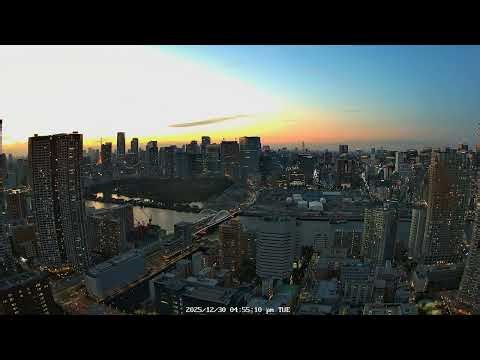 Tokyo Sunset 4K | Tsukiji & Kachidoki City View | Japan Archive | 2025-12-30
