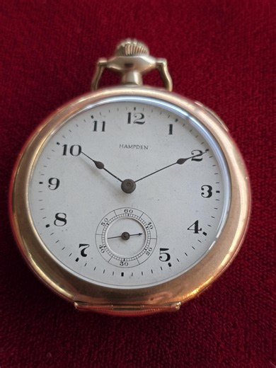 Vintage Hampden Pocket Watch 17 Jewels Gold Filled 20 Years Canton Ohio Antique Working - Etsy