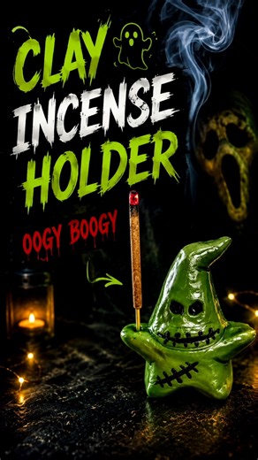 👻 DIY Oogie Boogie Incense Holder! | Day 28/30 Spooky Craft Challenge #shorts